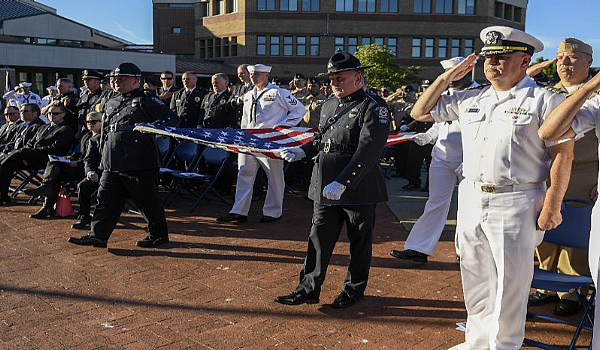 South Snohomish County Honor Guard in action photo.