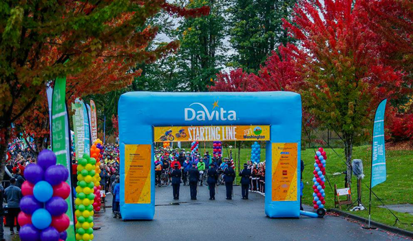 South Snohomish County Honor Guard in action at Tour DaVita in Monroe, WA 10/08/2017 photo.